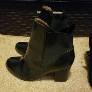 H&M black heeled boots 38